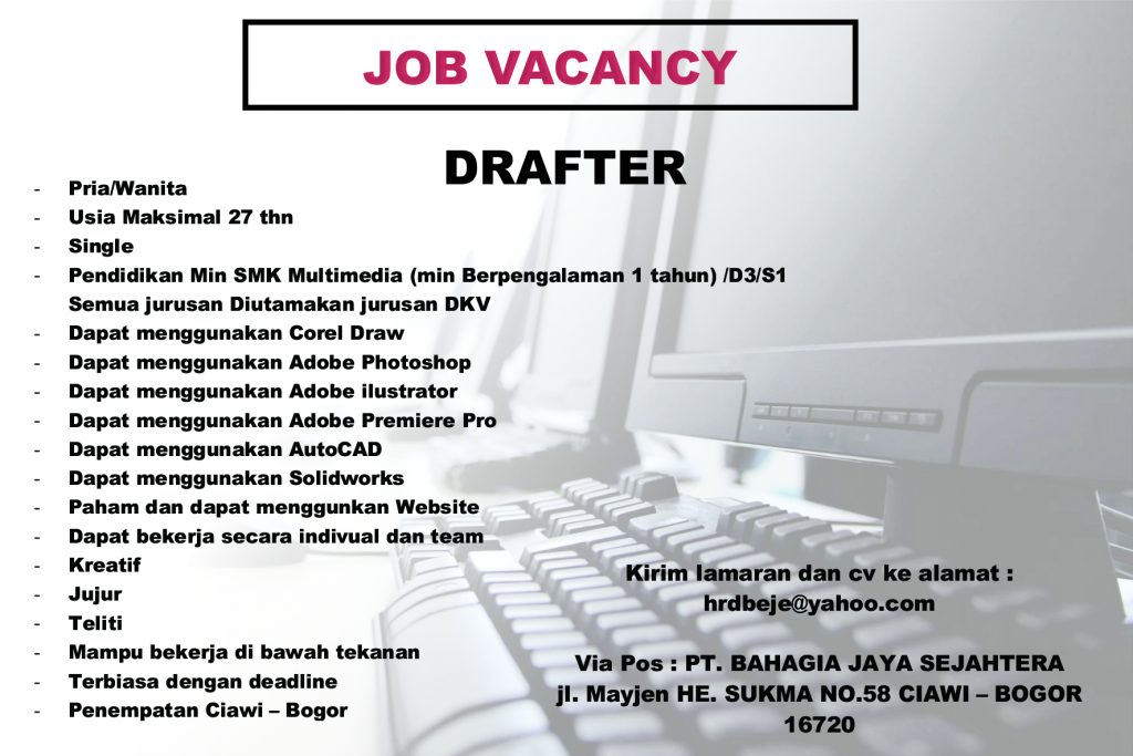 LOWONGAN DRAFTER